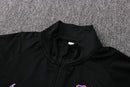 Conjunto Inverno Barcelona Preta e Roxa Nike - Com Fecho