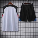 Kit Treino Barcelona 23/24 Nike - Branca com Preto